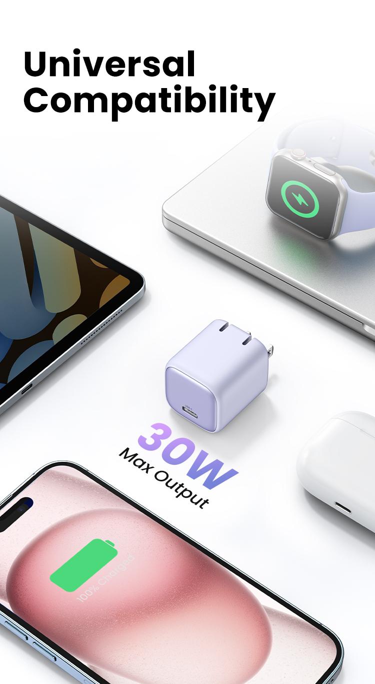 UGREEN 30W Nexode Foldable GaN USB C Charger. Super-Fast Charging for iPhone 15 Pro Max, 14, 13 and Galaxy S23, Type-C Power Adapter, Ideal for Smartphones and Cellphones Charger--Deals for You,TikTokShopBlackFriday ,TikTokShopHolidayHaul