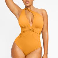 Ruched Twist-Front  Orange