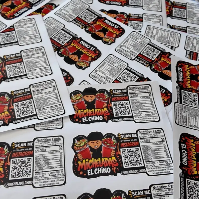Size (3x6) Custom Logo Waterproof Vinyl Kiss-Cut Sticker Sheets, Bulk Personalized Scrapbook Materials for Business Branding