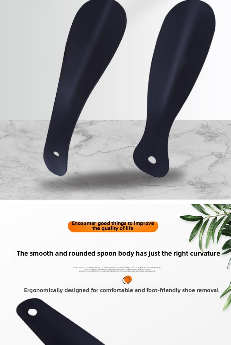 Metal Sprayed Shoe Horn |     Portable No-Bending Shoe Helper for Mobility Impaired