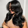 Butterfly Cut Tinashe Real HD 8x6/6x5 Human Hair Glueless 200% Density Wig With Curtain Bangs Butterfly Cut Loose Body Wavy Pre Cut 6x5 Real HD Lace Closure Wig