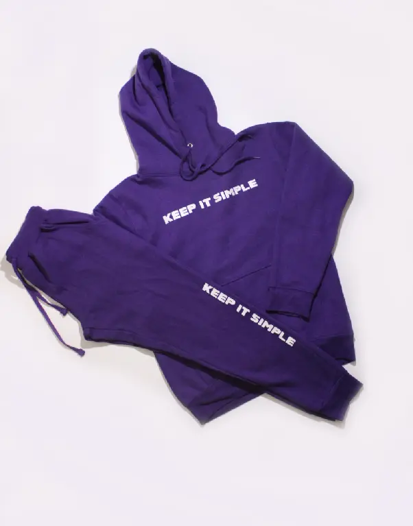 PURPLE "KEEP IT SIMPLE" SWEATSUIT
