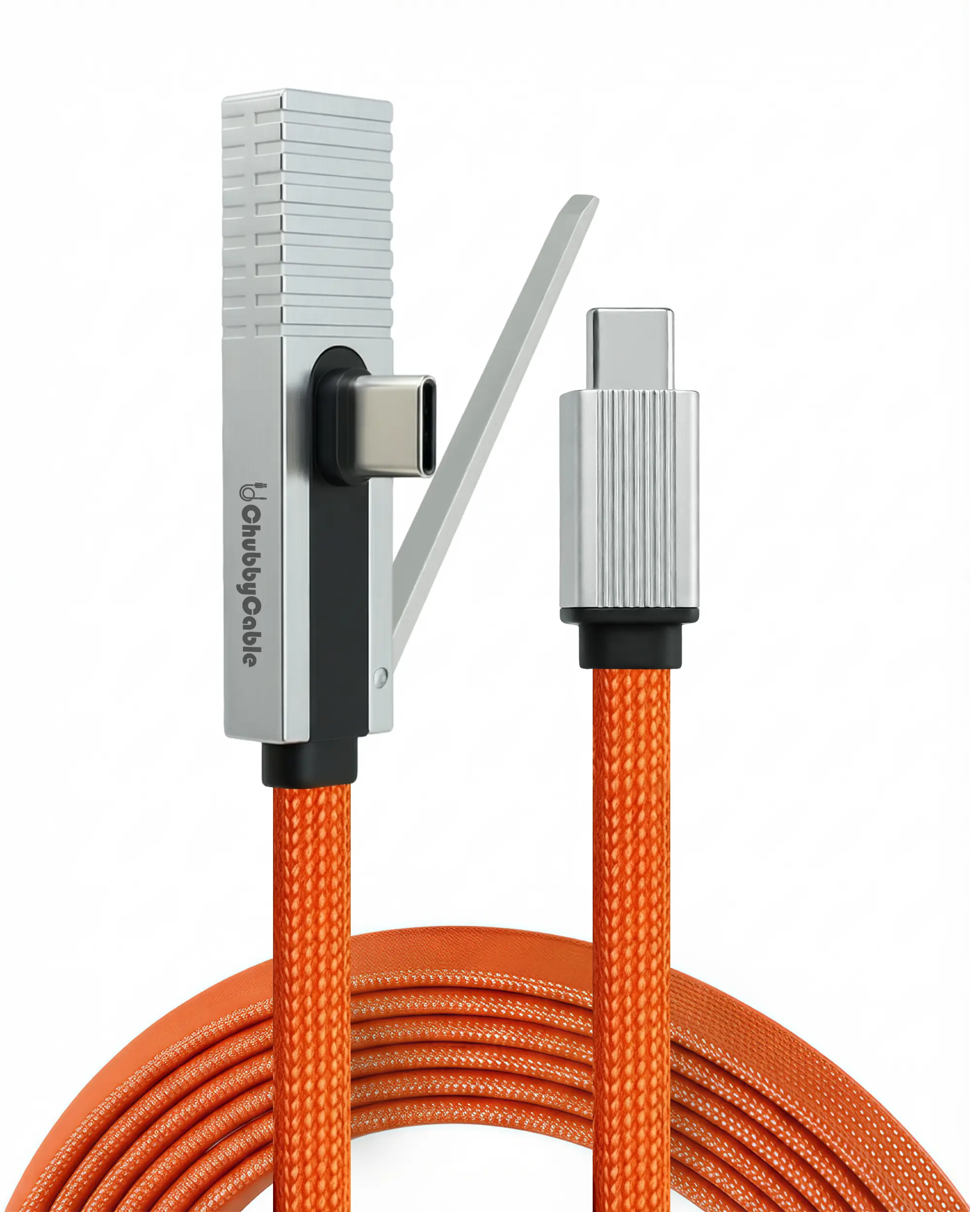 ChubbyCable StandLite Pro - 90° 240W Fast Charge Cable with Invisible Stand & Phone Case Friendly