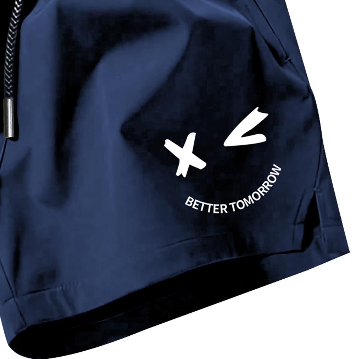 Men's shorts with drawstring waistband, made from lightweight polyester fabric, featuring pockets, perfect for beach or outdoor activities, everyday wear shorts | Drawstring Waist Shorts | Lightweight Shorts