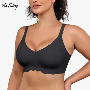 As Fairy Bras for Women Seamless Wireless Everyday Bra Comfortable Push Up Womenswear Full Coverage No Underwire Supportive Bra