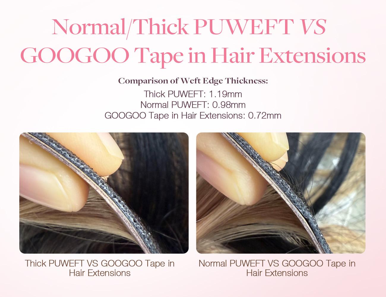 GOO GOO Tape In Weft Hair Extensions,Genius PU Long Weft premium tape wefts,14-24 Inch Real Human Hair Remy Human Hair for Natural Look & Volume#Greenish#TikTokShopSpringGlowUp GOO GOO Tape In Weft Hair Extensions,Genius PU Long Weft premium tape wefts,14-24 Inch Real Human Hair Remy Human Hair for Natural Look & Volume#Greenish#TikTokShopSpringGlowUp