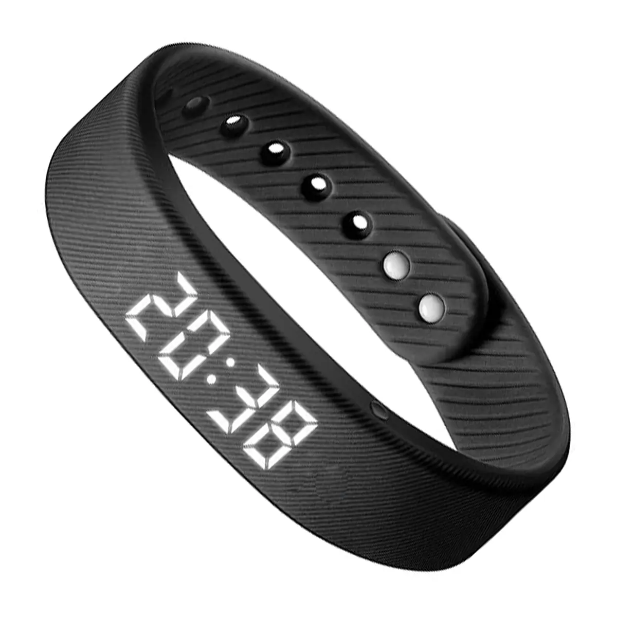 Silicone Wearable Vibrating Alarm Wristband for Heavy Sleepers - Magnetic USB Charging, Silent Vibration, Waterproof Daily Reminder, Workout & Timer Functionality, Ideal for Dorm Life & Travel
