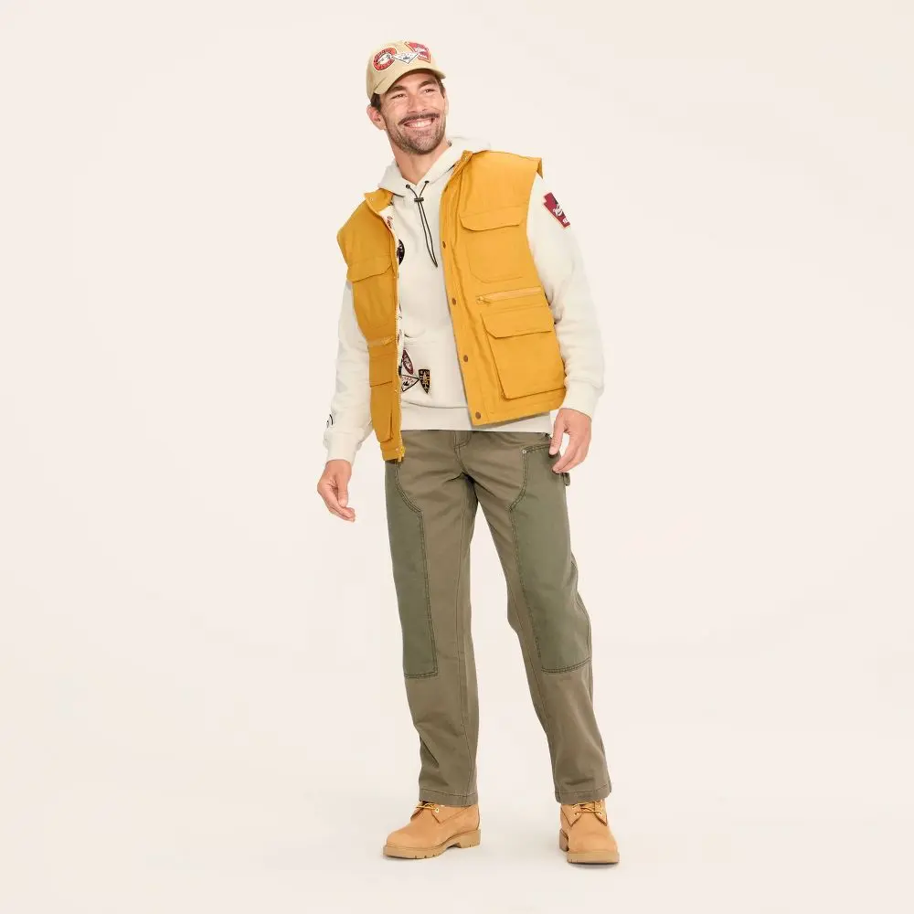 Women's Original Fisherman Vest, Woolrich Clothes with Zipper, Premium Fabric Garment