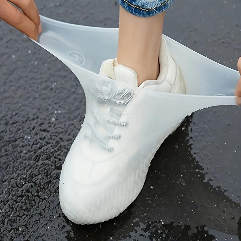 Waterproof Latex Shoe Covers - 3 Pairs Reusable Non-Slip Rain Boot Protectors for Outdoor Use - Unisex Design - Easy Foldable & Versatile Colors One Size High Quality