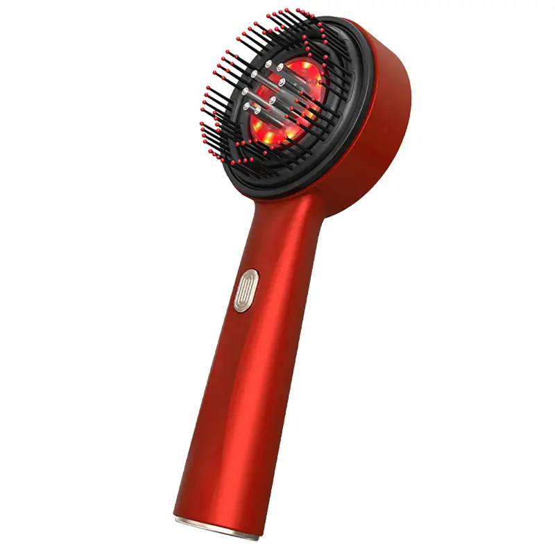 Multifunctional Plastic Scalp Massage Comb - Red Light, Type-C Charging, Anti-Hair Loss, Serum Infusion, Fluffy Volume, Follicle Nourishment, Self Care Gadget for Indian Head Care, Enhances Hair Texture, Daily Use