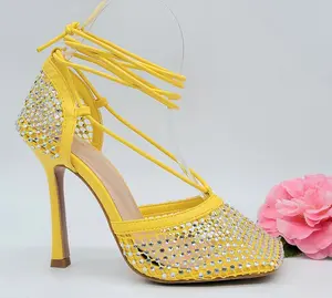 Bling Princess Yellow Heels