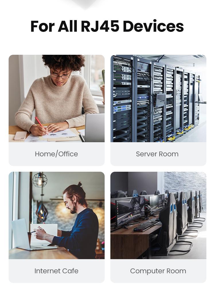 UGREEN Cat 8 Ethernet Cable 6FT, High Speed Braided 40Gbps 2000Mhz Network Cord Cat8 RJ45 Shielded LAN Cables Compatible for Gaming PC Modem Router Noise Streaming Networking Devices，TikTokShopBlackFriday ,TikTokShopHolidayHaul