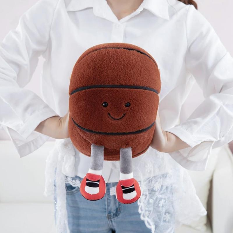 11inch Stuffed Sports Balls Toy Creative FootbalDoll Fun Cute Plush Doll Toy Plush StuffedSpherical Soft Toys Sports Throw PillowCushionKids Gift bubble stuffedanimal