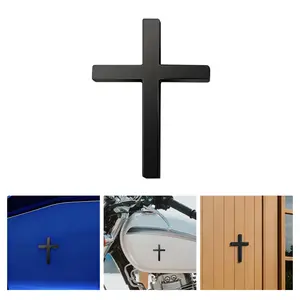 3D Cross Sticker Christian Car Exterior Decorative Sticker, Self Adhesive Cross Stickers, Universal Car Accessories for Motorcycle & SUV, Emblem Badge Decal Decoration