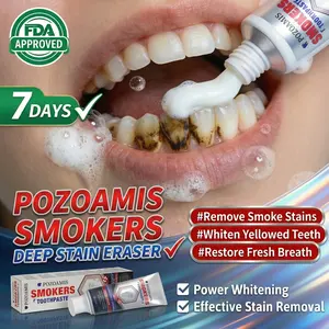 This 2-in-1 stain remover and breath freshener features a professional oral care formula that combats stains and bad breath while gently cleaning tooth enamel. It's an essential part of your daily oral care routine. Antibacterial Brush Coconut Foam Repair