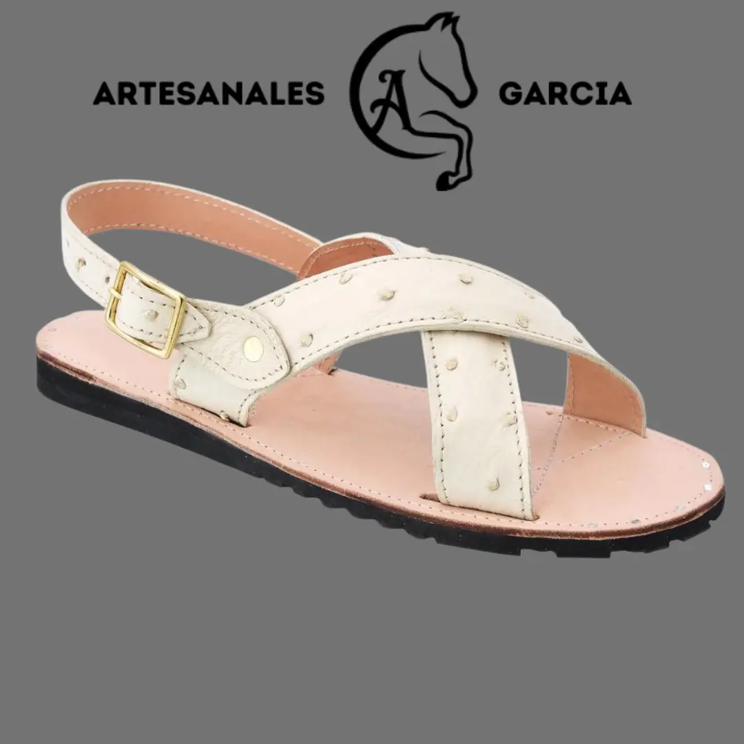 Handcrafted Cruzado Style Huaraches Color off White Handcrafted Cruzado Style Huaraches Color off White