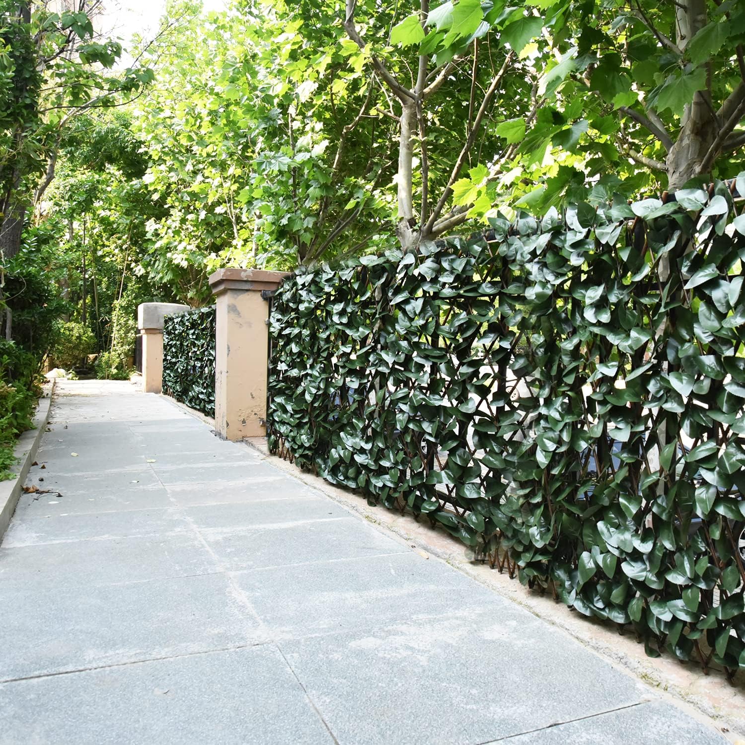 【Arbor Day】Expandable Fence Privacy Screen for Balcony Patio Outdoor,Decorative Faux Ivy Fencing Panel,Artificial