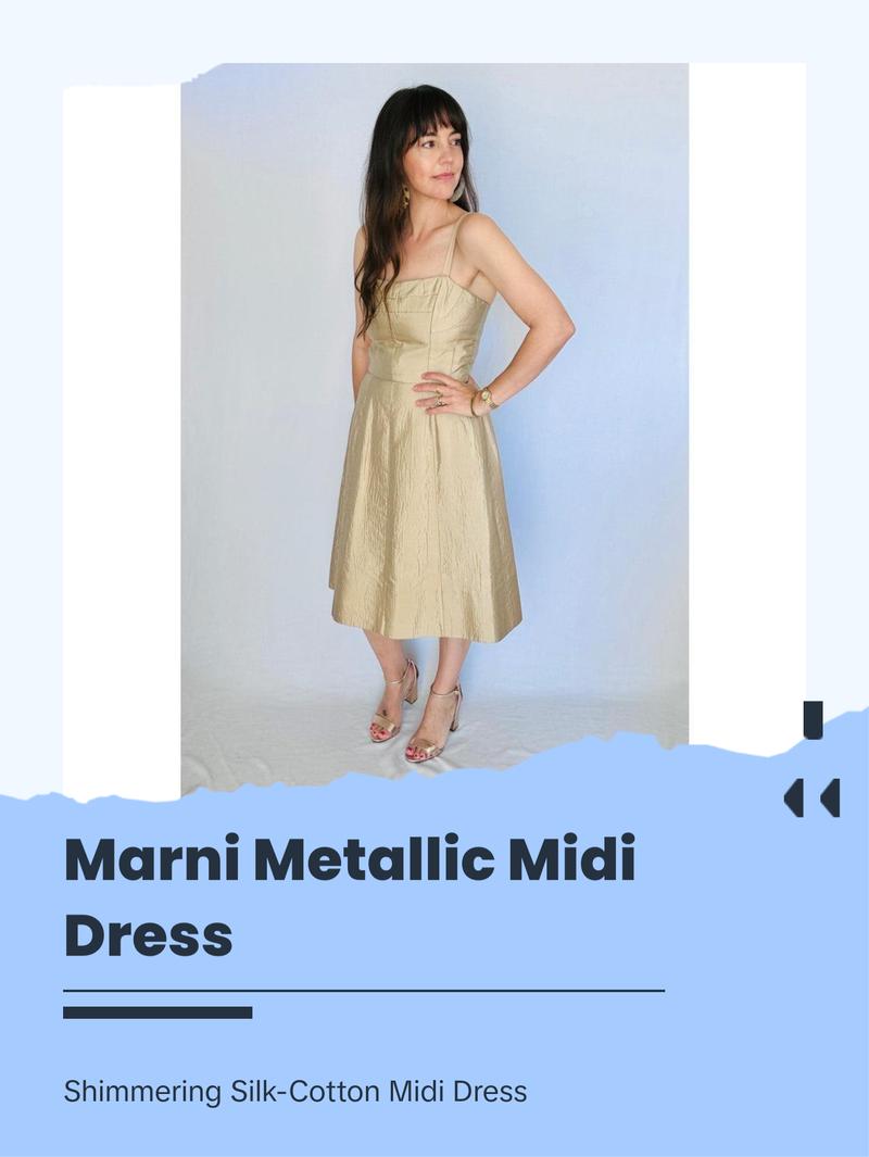 Marni Metallic Midi Dress