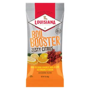 Louisiana Fish Fry Products Zesty Citrus Seafood Boil Booster 7 oz.
