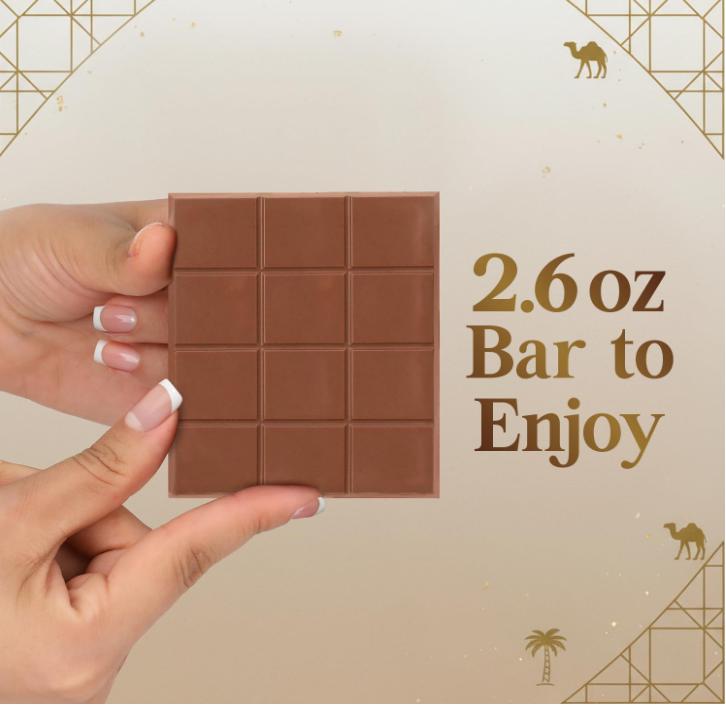 Dubai Chocolate Bar Pistachio – 2.6 oz Premium Dessert with Pistachio Cream & Kataifi Filling | Gourmet Dubai Chocolate Filling | Elegant Gift Chocolate