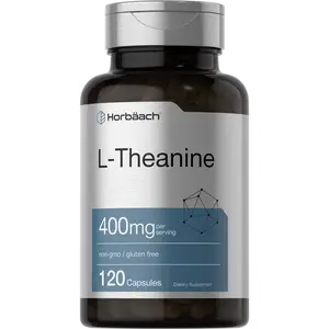 Horbäach L-Theanine | 400mg | 120 Capsules | Non-GMO & Gluten Free Horbäach L-Theanine | 400mg | 120 Capsules | Non-GMO & Gluten Free