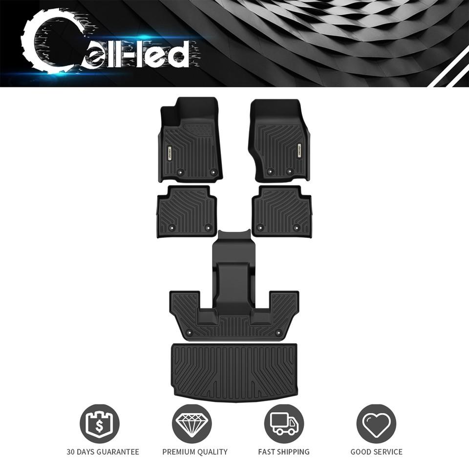 YITAMOTOR Floor Mats & Cargo Liner Fit for 2021-2025 Jeep Grand Cherokee L (ONLY for 6 Seat), TPE All Weather Custom Fit 3 Row Floor Liners and Trunk Liner,(Without Center Console) YITAMOTOR Floor Mats & Cargo Liner Fit for 2021-2025 Jeep Grand Cherokee L (ONLY for 6 Seat), TPE All Weather Custom Fit 3 Row Floor Liners and Trunk Liner,(Without Center Console)