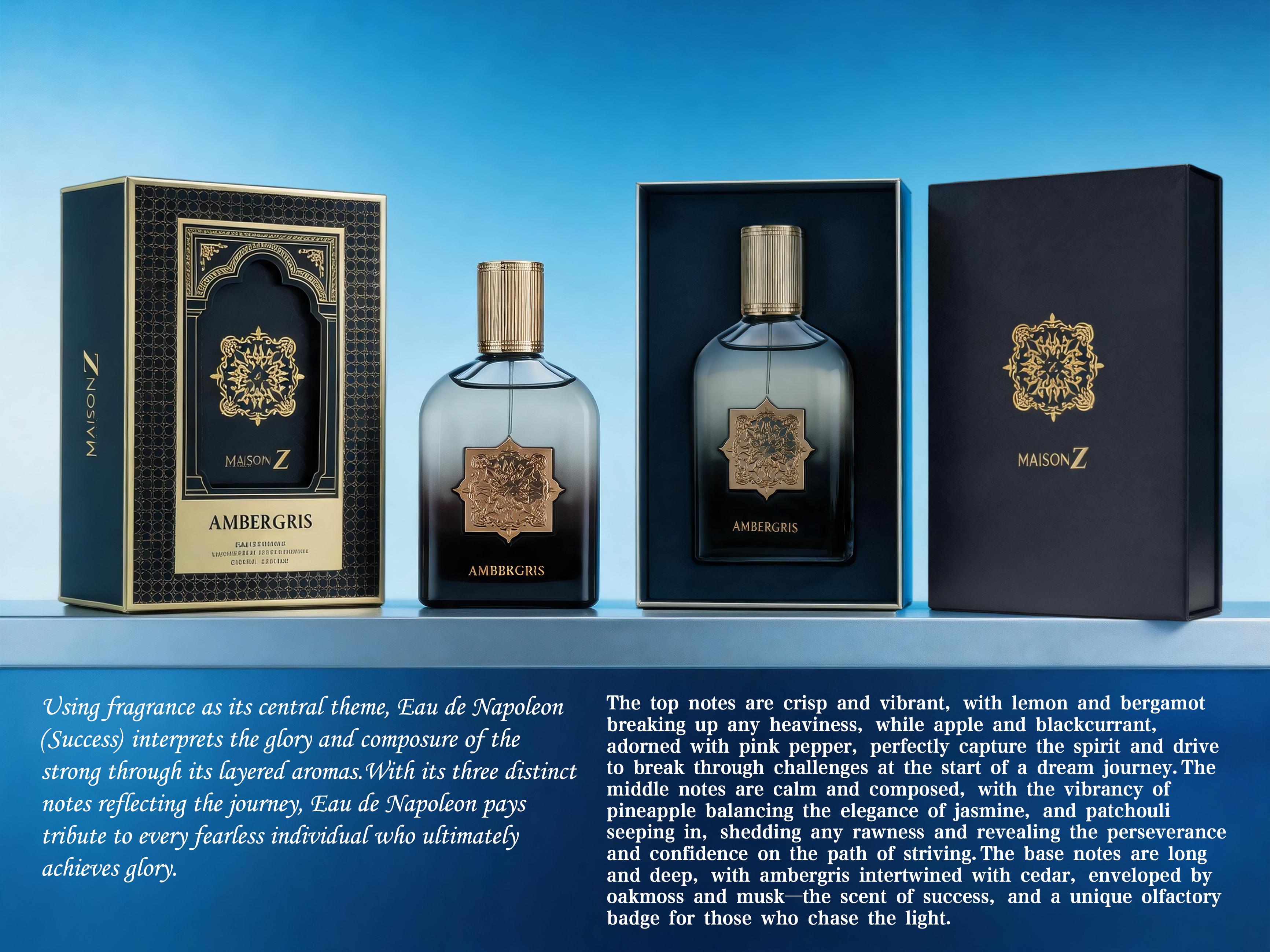 ZUOFUN Men's Night Eau de Parfum - 50ML-100ML Single Bottle, Aromatic Luxurious Citrus Woody Fragrance, Lemon&Pineapple, Cedarwood, Oakmoss, Musk, Strong Longevity, With Alcohol