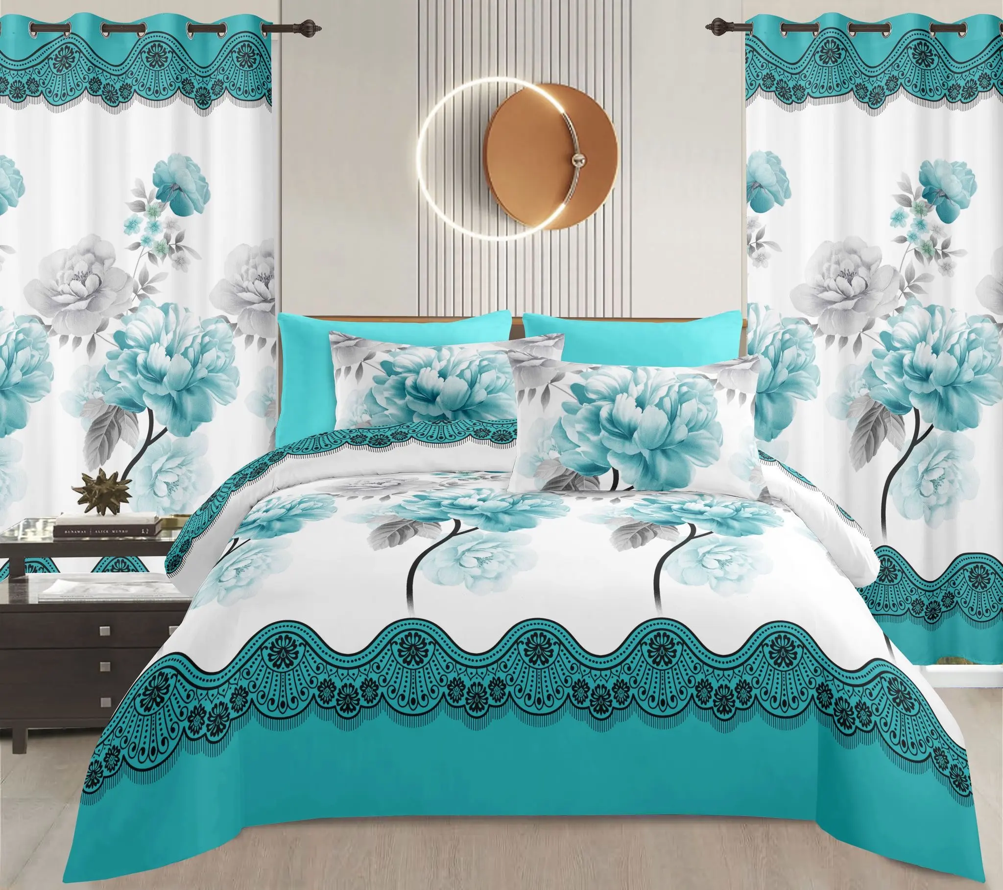8 pcs bedsheets king