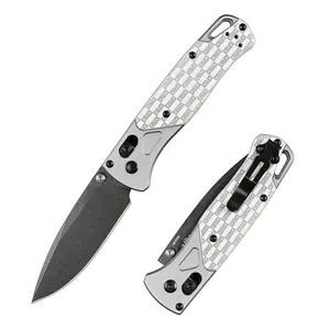 Folding knife, pocket knife, fruit knife, aircraft aluminum handle, D2 stainless steel blade, EDC multi-tool, premium gift box packaging, men’s gift, Christmas gift