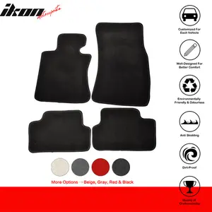 Floor Mat for BMW E63 E64 M6 6-Series 2007-2010 Black Nylon