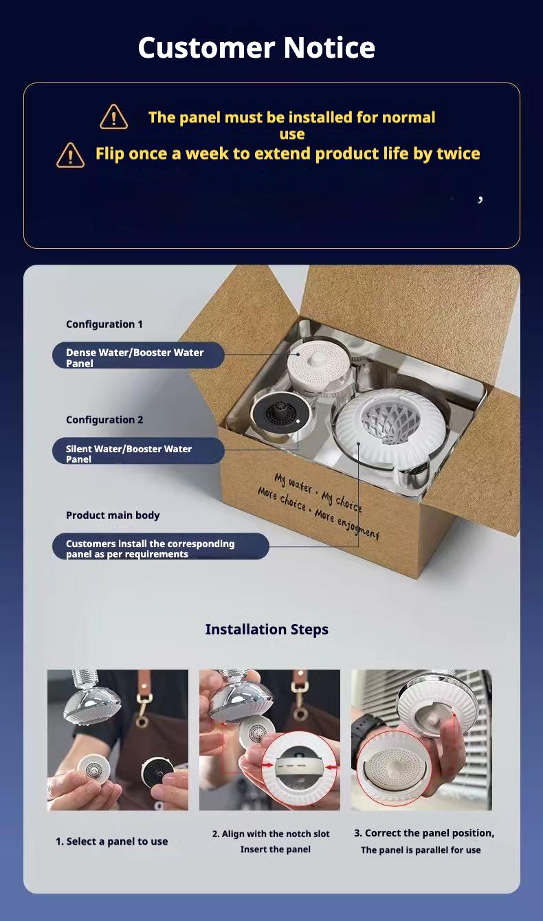 【CleanFlow Studio】Flexible Faucet Extender | 360° Reach & Splash-Proof | High-Pressure Power Rinse | Quick Twist-On Setup | Universal Fit for Sinks