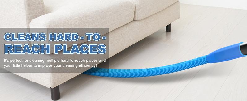 Fire Prevention 2 Pieces Dryer Vent Cleaner Kit Compatible with All Vacuum Cleaner, Dryer Lint Brush and Vacuum Hose Attachment with Stretch Universal Connector, Quickly Lint Remover