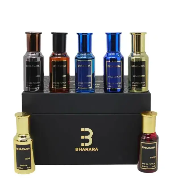 Bharara Collection Miniatures Gift Set, Aromatic Unisex Fragrance Eau de Parfum, 7 Pcs x 10ml Perfumes for Women, Single Item Fragrance Product
