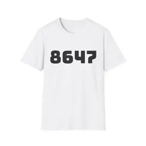 8647 Number Graphic T-Shirt — Minimal Retro Numeric Tee