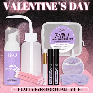 B&Q Clean & Remove Kit l for Eyelash Extension Cleanser for Extensions Makeup Makeup Remover