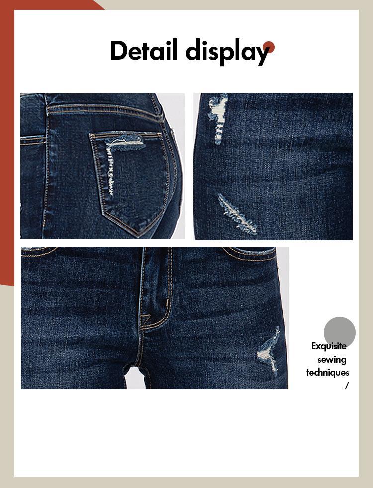 Madison Vogatiques High Rise Ripped Flared Jeans Bell Bottom Denim Pants Comfort Basic Distressed Raw Hem Tummy Control BBL