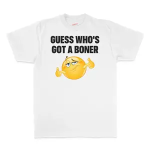 Guess Who Has a T-Shirt - Unisex Short-Sleeve Shirt, Street Style Casual Pattern T-Shirt, Internet Celebrity Trend T-Shirt, Unisex Top, Gift Shirt, Fun and Unique Shirt, Made in the USA, a Very Interesting Gift