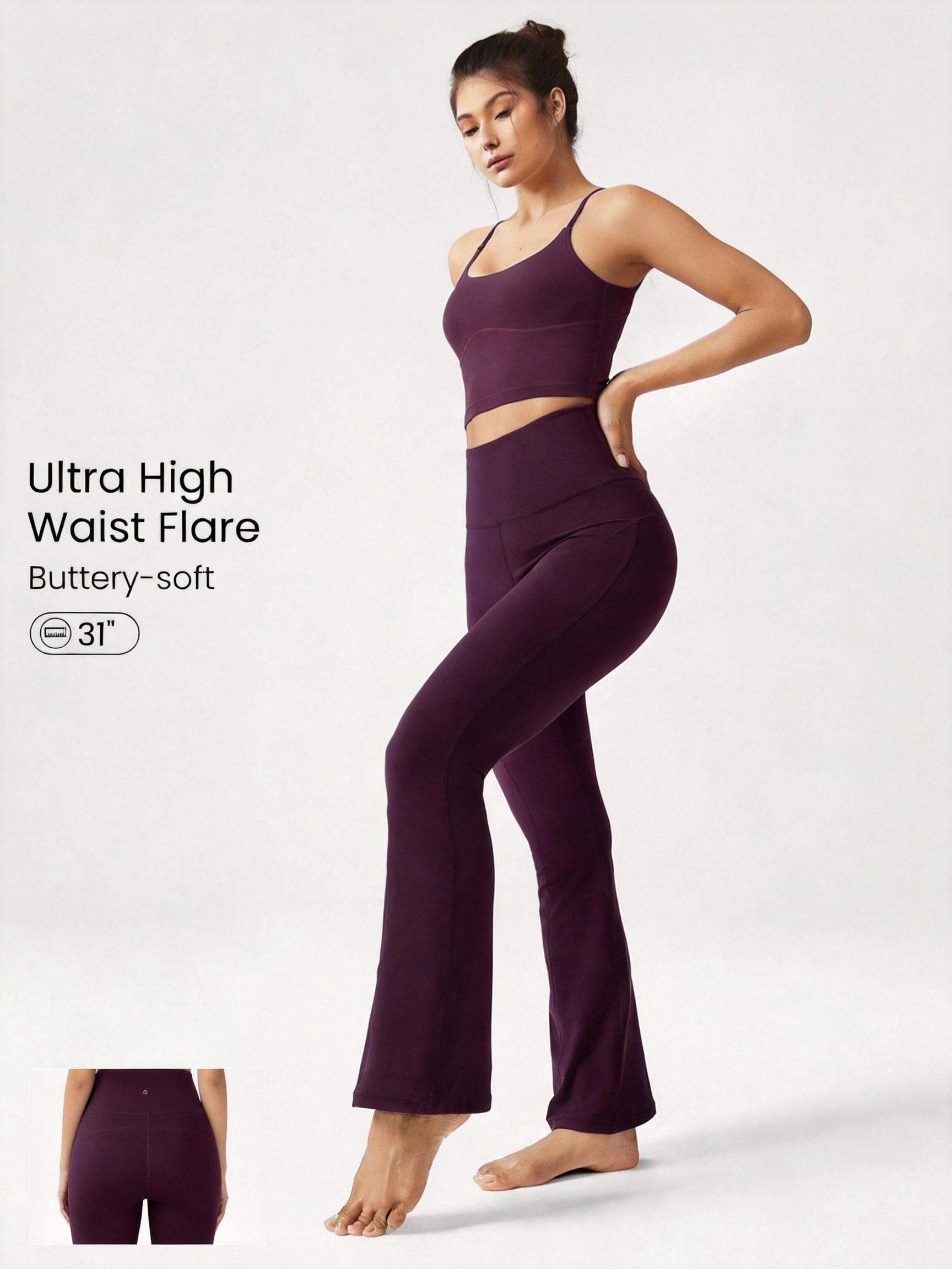 GLOWMODE 2PCS Slim-It BBL Jacket and 31" Flare Leggings Daily Set