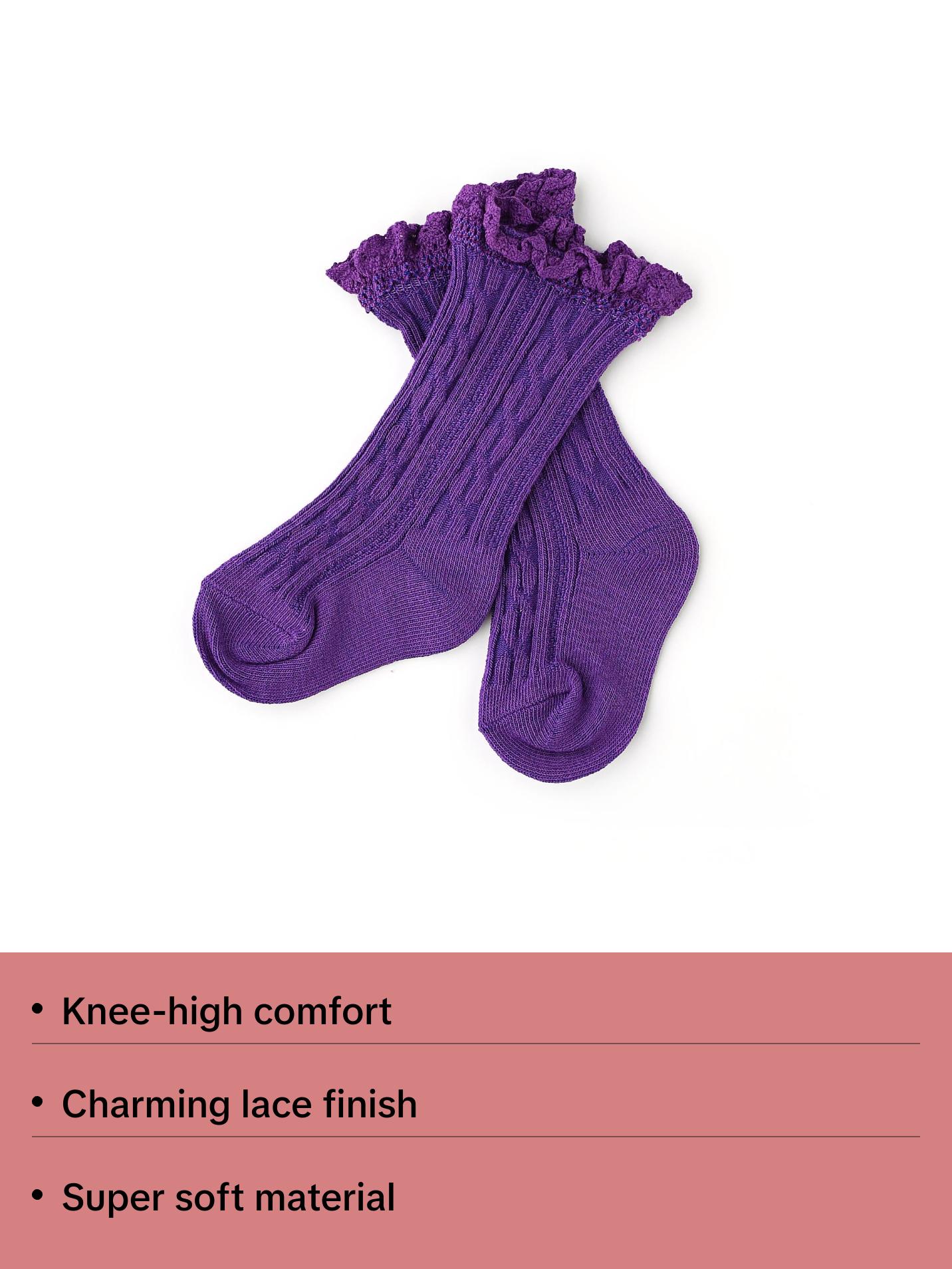 Purple LACE SOCKS