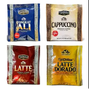 KIT CAFE DIVINA /5 Tongkat Ali /5 Cappuccino /5 Latte / 5 Latte Dorado (CAFE CO  GANODERMA coffee)