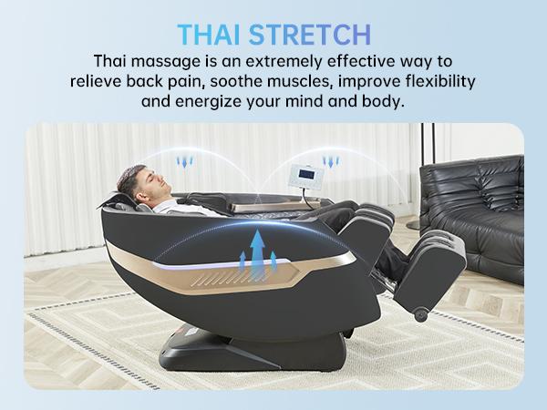 Real Relax F9 massage recliner with 18 modes Yoga stretch blurtooth heating APP control SL track massage chair Bluetooth comfort massage chair