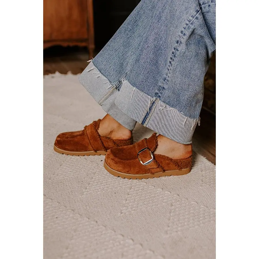 Simah Faux Suede Clog
