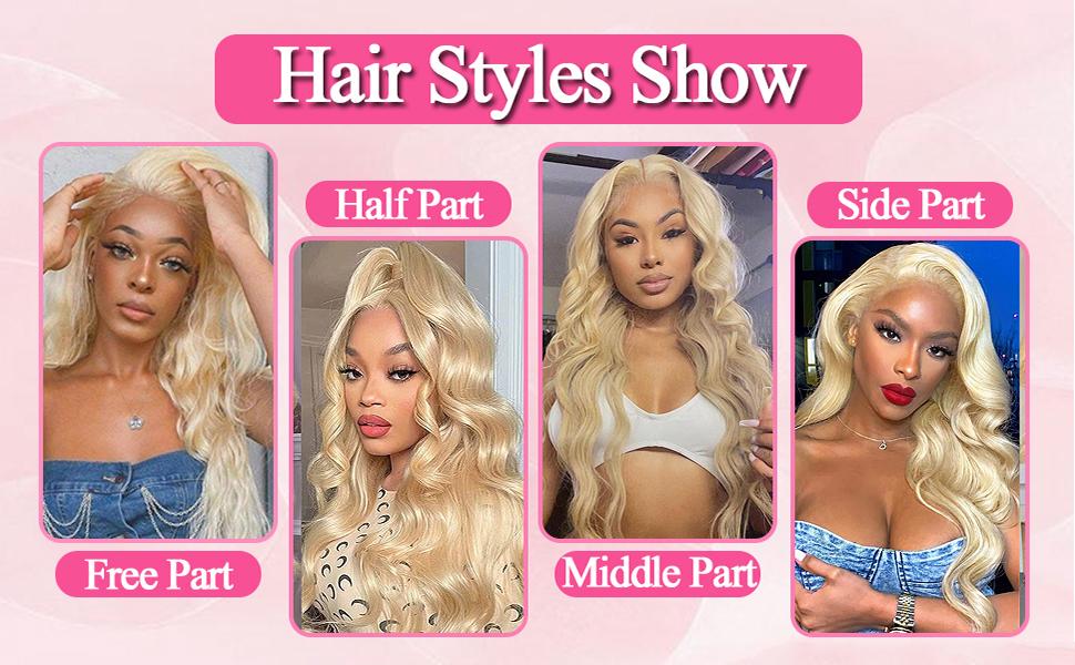 【Lemoda Outlets Sales】Lemoda Outlets Sales Blonde 613 13x4 Body Wave Lace Frontal Human Hair Wigs Outlets Sale 200% Honey Blonde Straight HD Transparent 13x6 Lace Front Wigs Pre Plucked Wigs