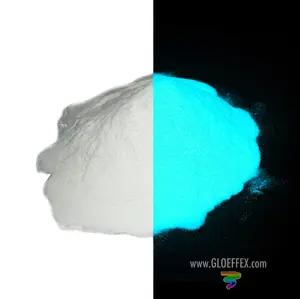 Phosphorescent Glow in the Dark Powder Pigment - Aqua