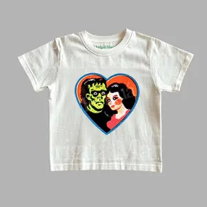 Vintage Frankenstein Monster Graphic Tee, Vintage Dark Fantasy Tshirt, 90s Style Baby Tee, Halloween Shirt