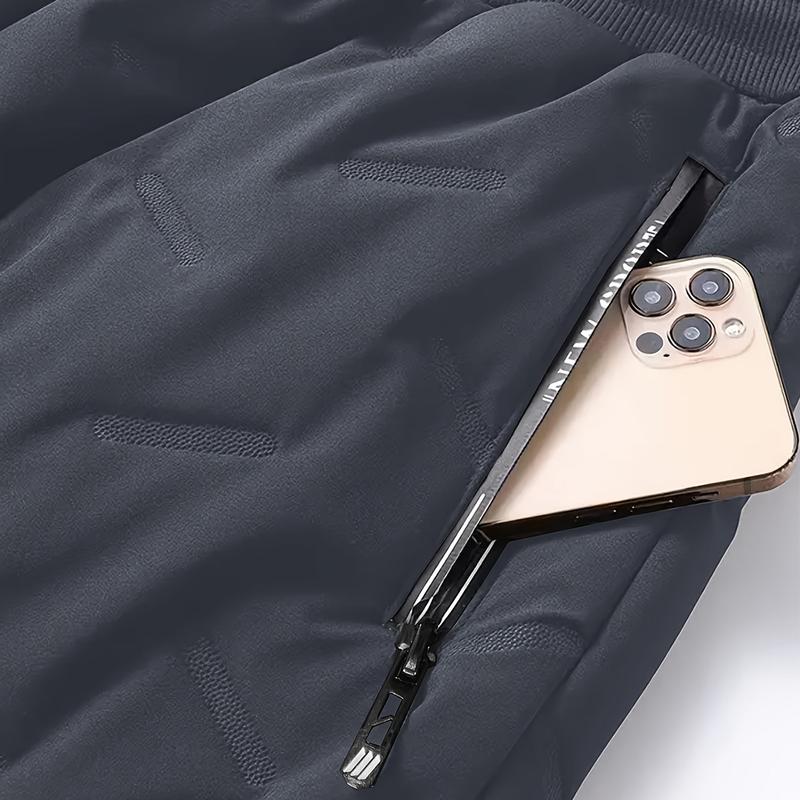 Men's Autumn And Winter Sports Pants Thick Warm Cotton Lined Casual Straight Windproof Warm Trousers,Men's Regular Fit PlainDrawstring Waist Thermal Lined JoggePants, Casual Warm Waterproof ZipperPocket Trousers for Daily Wear, Men'sBottoms for Winter