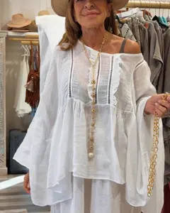 Blusa Marimore linen One Size S-2XL