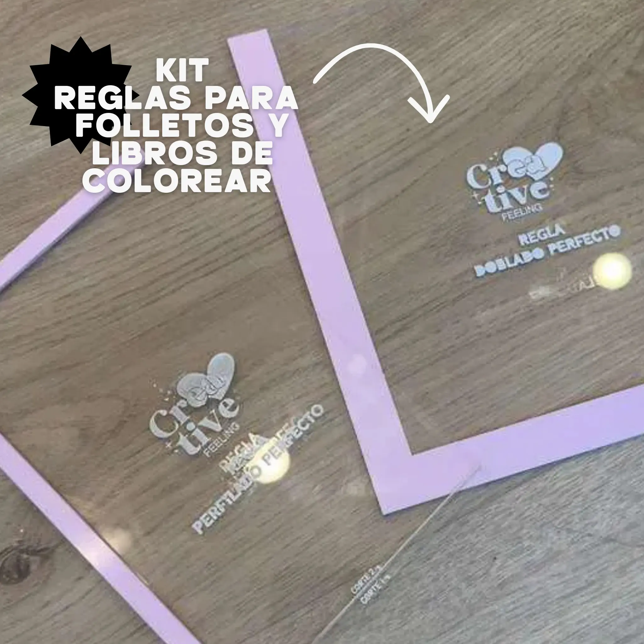 Template Ruler for Flyers and Coloring Books - Resistant Office Stationery, Precise Cutting Without Measuring, Ideal for Flyer Creators, Creators Of Folletos