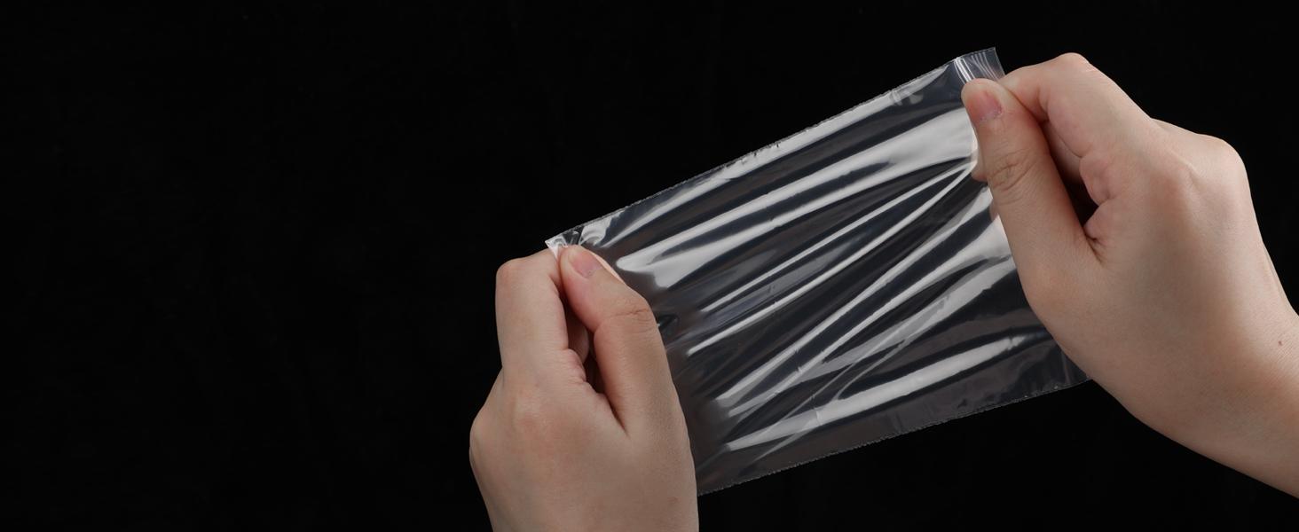 Small Clear Plastic Baggies with Assorted Sizes Ranged from 1.5x2 to 4x6 inches. 2 Mil Thick Poly Self-Lock Bags for Jewelry, Bead, Pills Organiser.