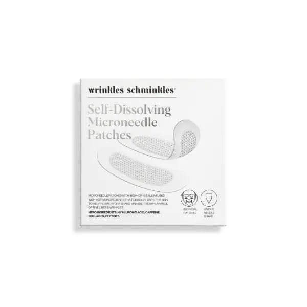 Self-Dissolving Microneedle Patches - 1800 Microneedles to Plump, Smooth & Refine Wrinkles
